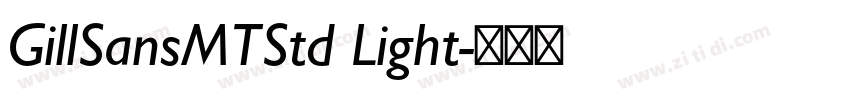 GillSansMTStd Light字体转换